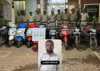 ಹುಬ್ಬಳ್ಳಿ ಉಪನಗರ ಠಾಣೆ ಪೊಲೀಸರು ಕದ್ದ 12 ಬೈಕ್‌ಗಳನ್ನು ವಶಪಡಿಸಿಕೊಂಡಿದ್ದಾರೆ